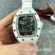 High Clone  Richard Mille RM 055 White Rubber Strap Black dial Watch (4)_th.jpg